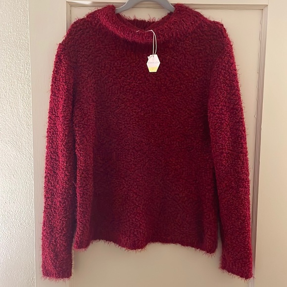 Pinkblush Sweaters - NWT Pinkblush red popcorn maternity sweater
